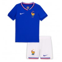 Camiseta Francia Primera Equipación para niños Eurocopa 2024 manga corta (+ pantalones cortos)